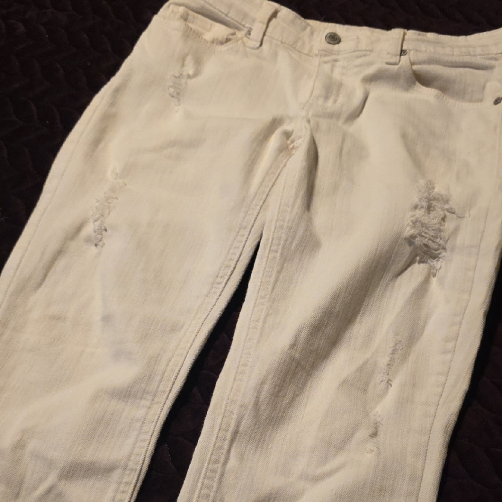 Eunina Cream Skinny Jeans